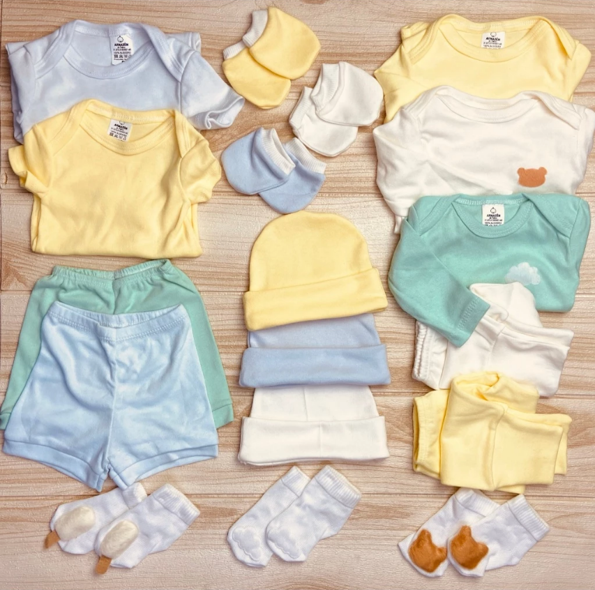 Composição do kit em paleta neutra